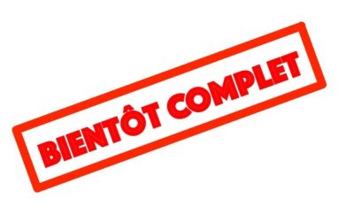 Nombreuses dates complètes, réservez vite nos bornes !